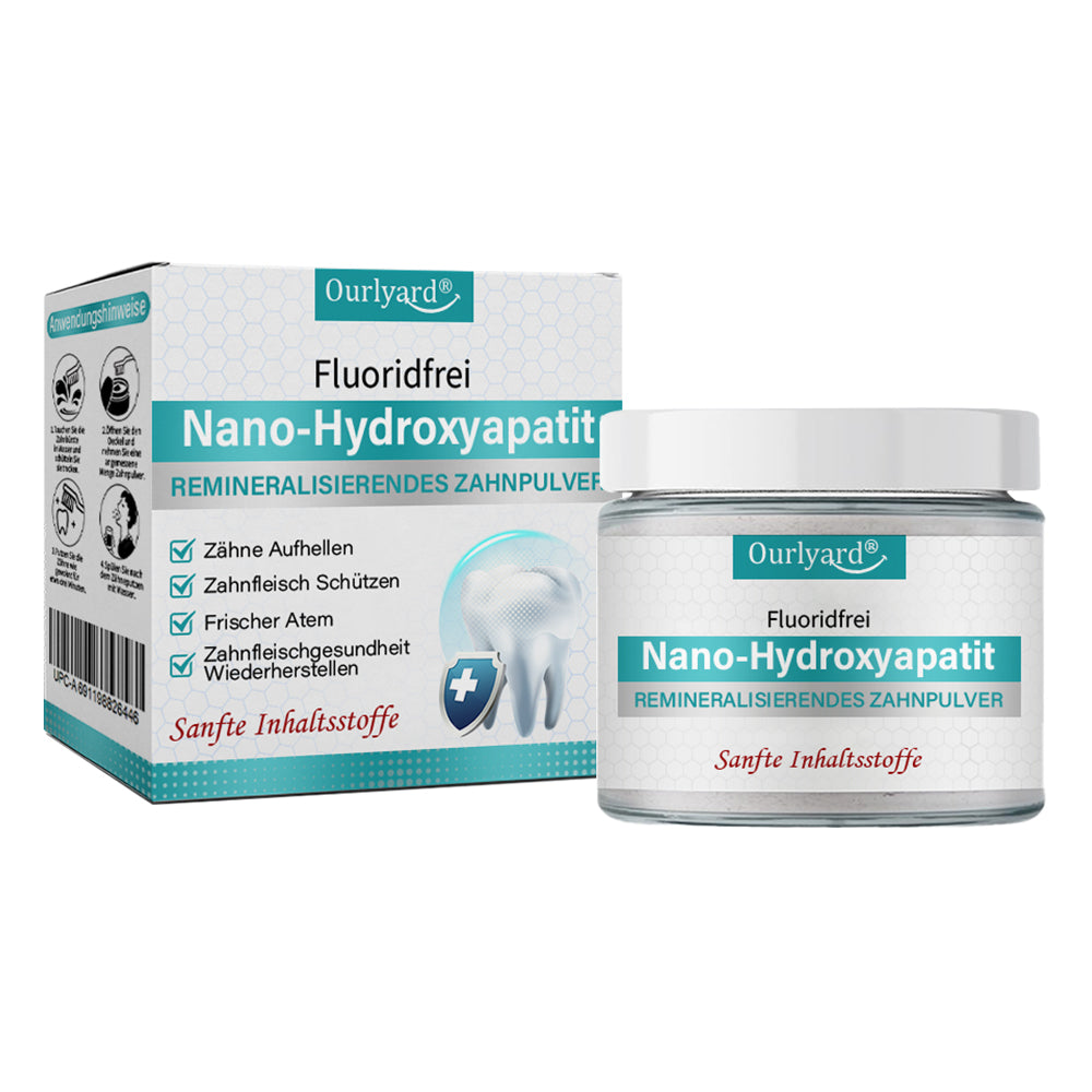 ✅Offizieller Shop | Ourlyard® Fluoridfreies Zahnpulver mit Nano-Hydroxyapatit🧑🏽⚕️