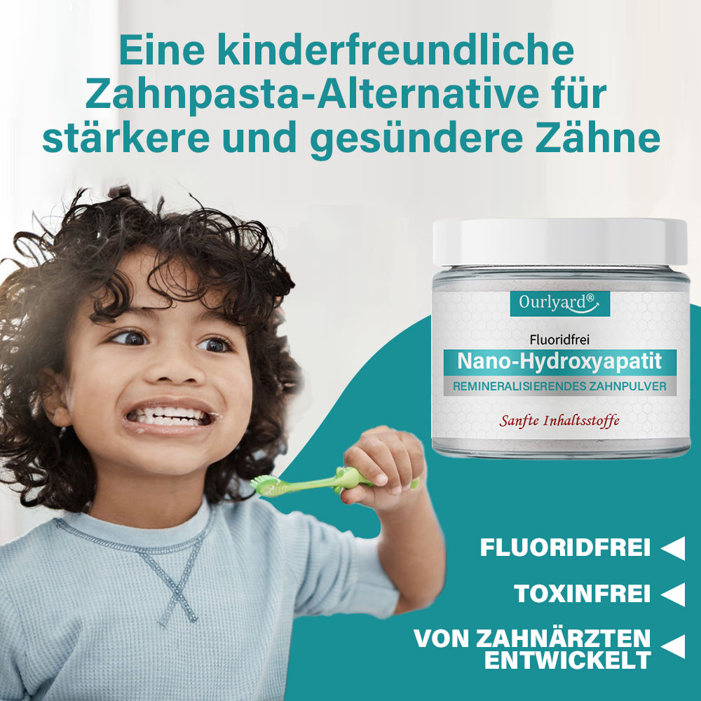 ✅Offizieller Shop | Ourlyard® Fluoridfreies Zahnpulver mit Nano-Hydroxyapatit🧑🏽⚕️
