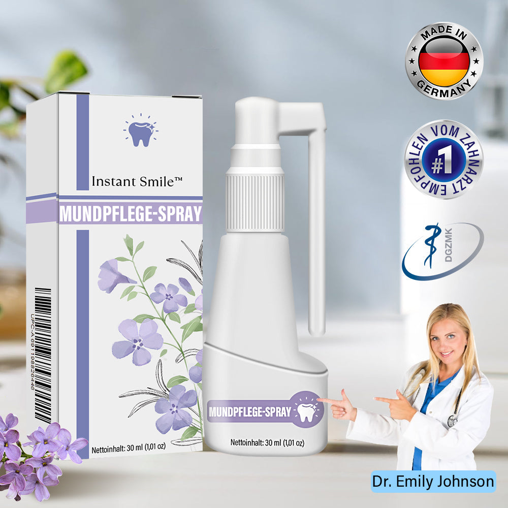 ✅Offizieller Shop | Instant Smile™ Nelkenöl Mundpflege-Spray🧑🏼‍⚕️Zertifiziert von der Deutschen Zahnärztekammer
