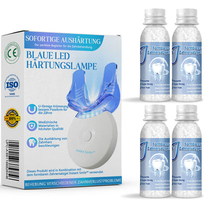 ✅Offizieller Shop | Instant Smile™ Blaulicht-Härtungslampe und Zahnersatzmaterialien✅CE-Kennzeichnung erhalten(Zur Reparatur von fehlenden Zähnen, gebrochenen Zähnen und Zahnlücken)🏥🏥