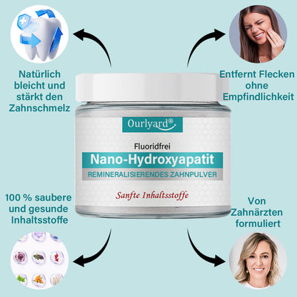 ✅Offizieller Shop | Ourlyard® Fluoridfreies Zahnpulver mit Nano-Hydroxyapatit🦷🦷