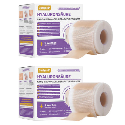 ✅Offizieller Shop |Ourlyard® Hyaluronsäure-Nano-Mikronadel-Reparaturpflaster🦅☑️(Behandlung von alten und neuen Narben, Reduktion von Operationsnarben, Dehnungsstreifen, Keloiden, Akne, Verbrennungen, Warzen, Hautverletzungen und Krampfadern.)